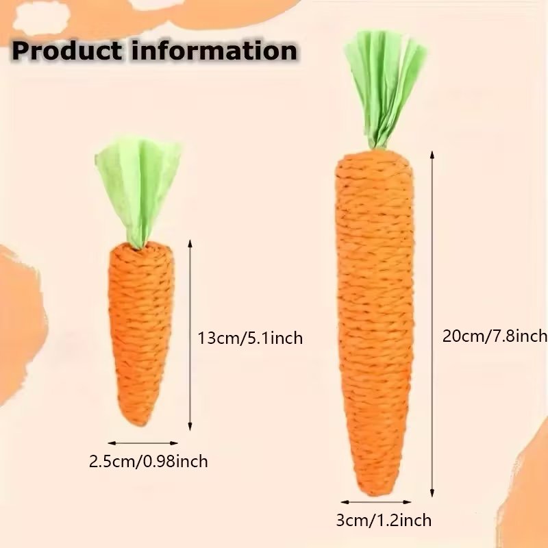 Carrot Cat Chew Toy Set - Image 2