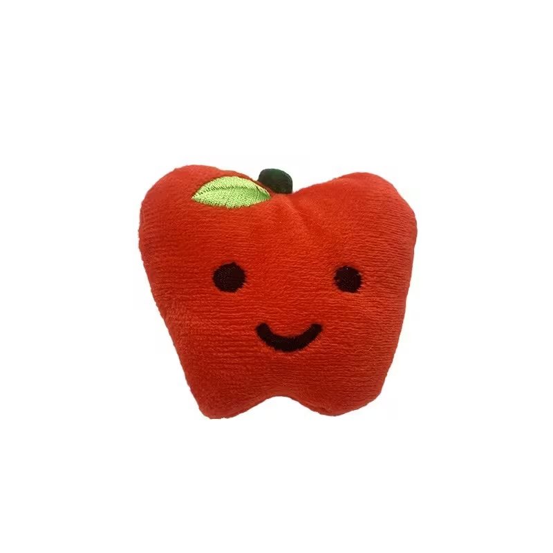 Cartoon Apple Cat Toy - Soft & Fun Plush Plaything