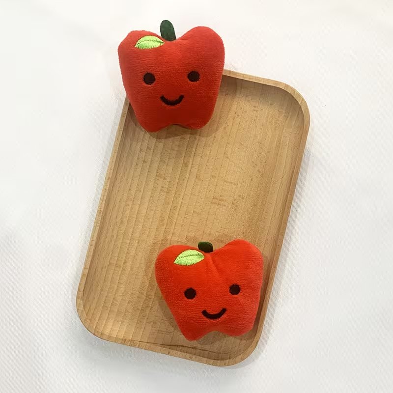 Cartoon Apple Cat Toy - Soft & Fun Plush Plaything - Image 2