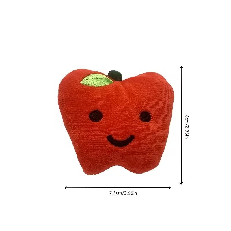 Cartoon Apple Cat Toy - Soft & Fun Plush Plaything - Image 3