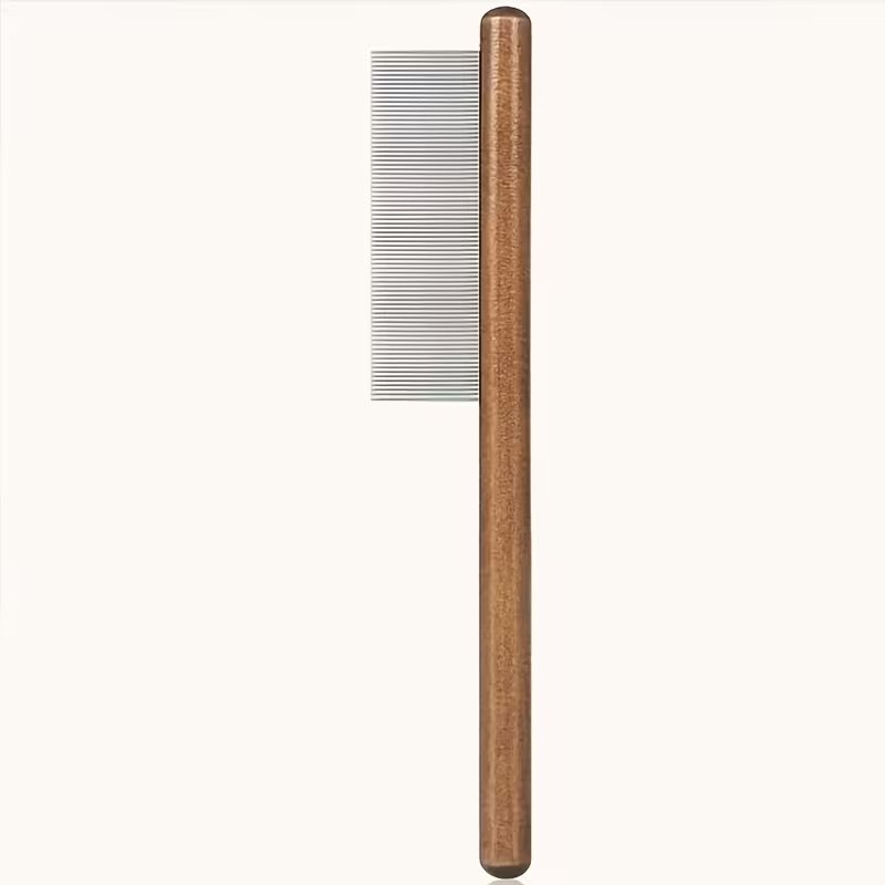 Comfortable Wooden Handle Comb for Pets