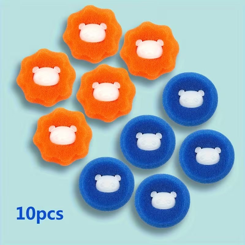 10pcs Vibrant Reusable Pet Hair Removal Balls - Image 2