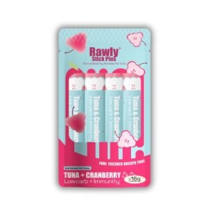 Amelisa Rawly Stick Plus Pet Puree 16gx4 Tuna & Cranberry Cat Lick