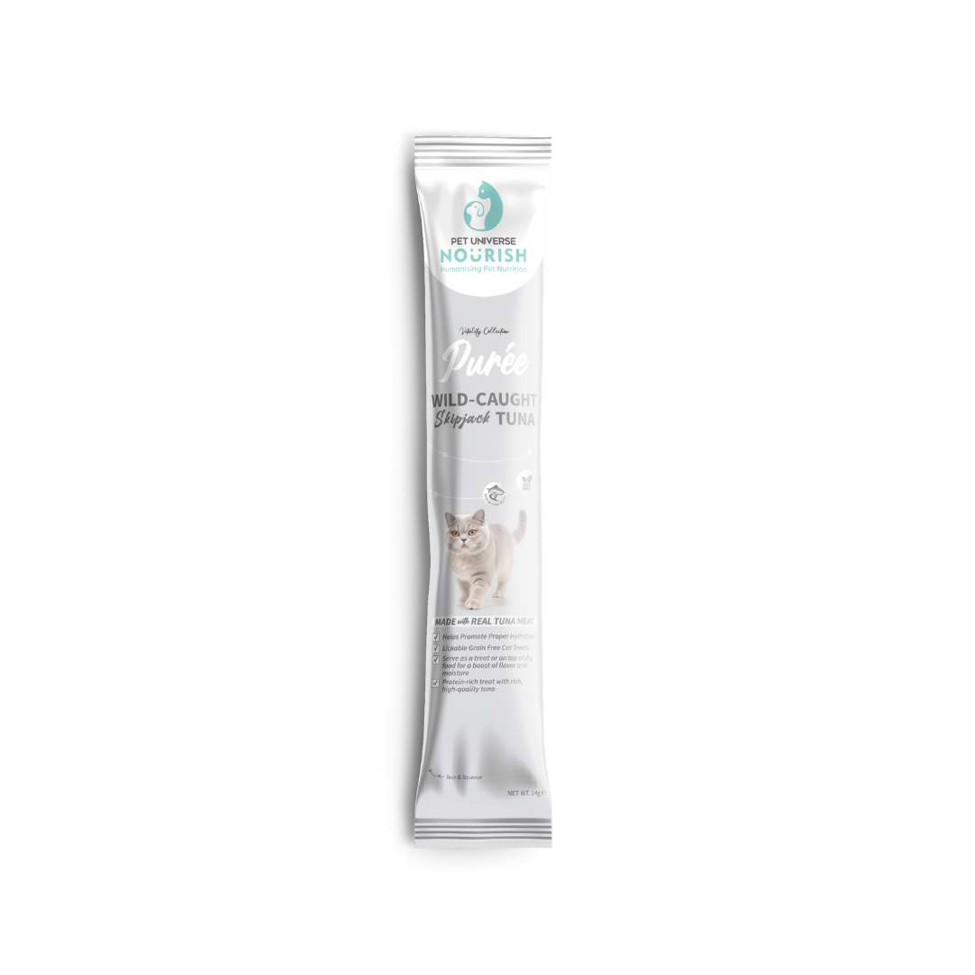 Pet Universe Nourish Cat Vitality Puree 4x14g Wild Caught Skipjack Tuna Puree Kidney Care Cat Treat - Image 2