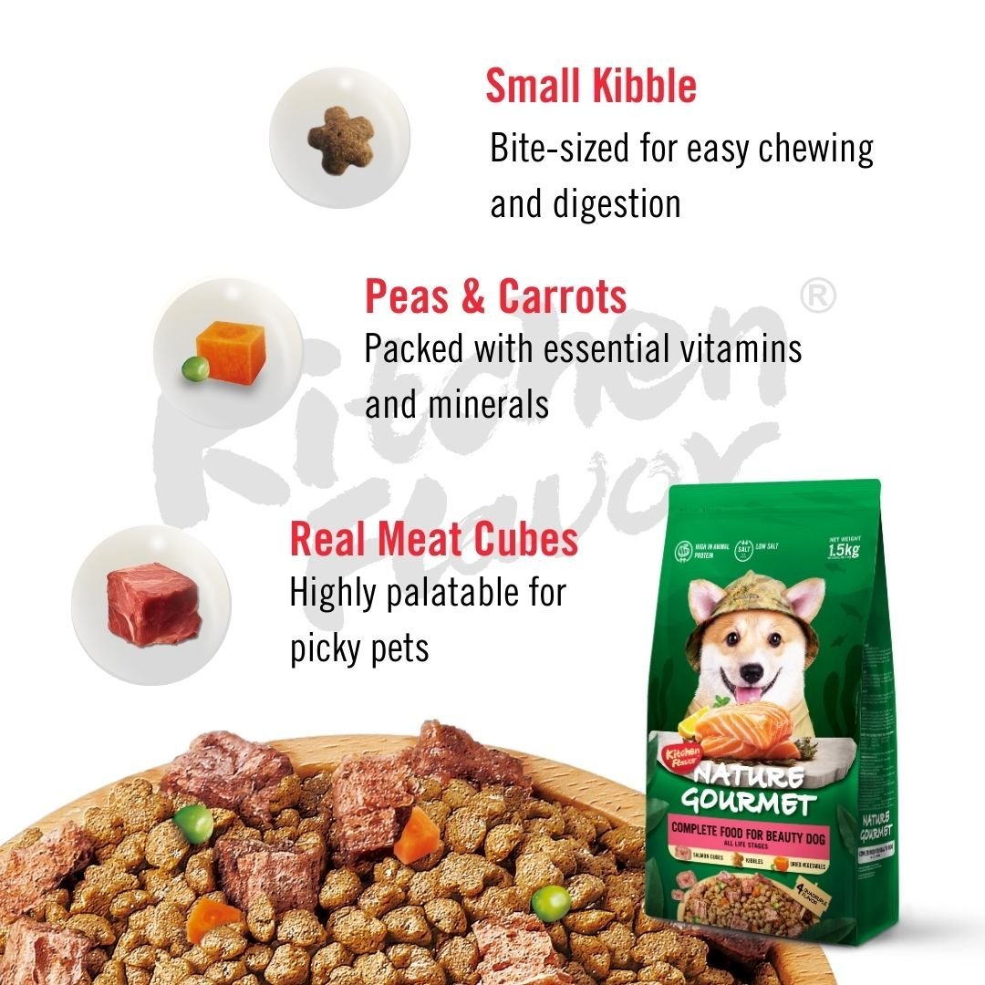Kitchen Flavor Dog 10kg Nature Gourmet Salmon For Beauty Dog For All Life Stages - Image 3