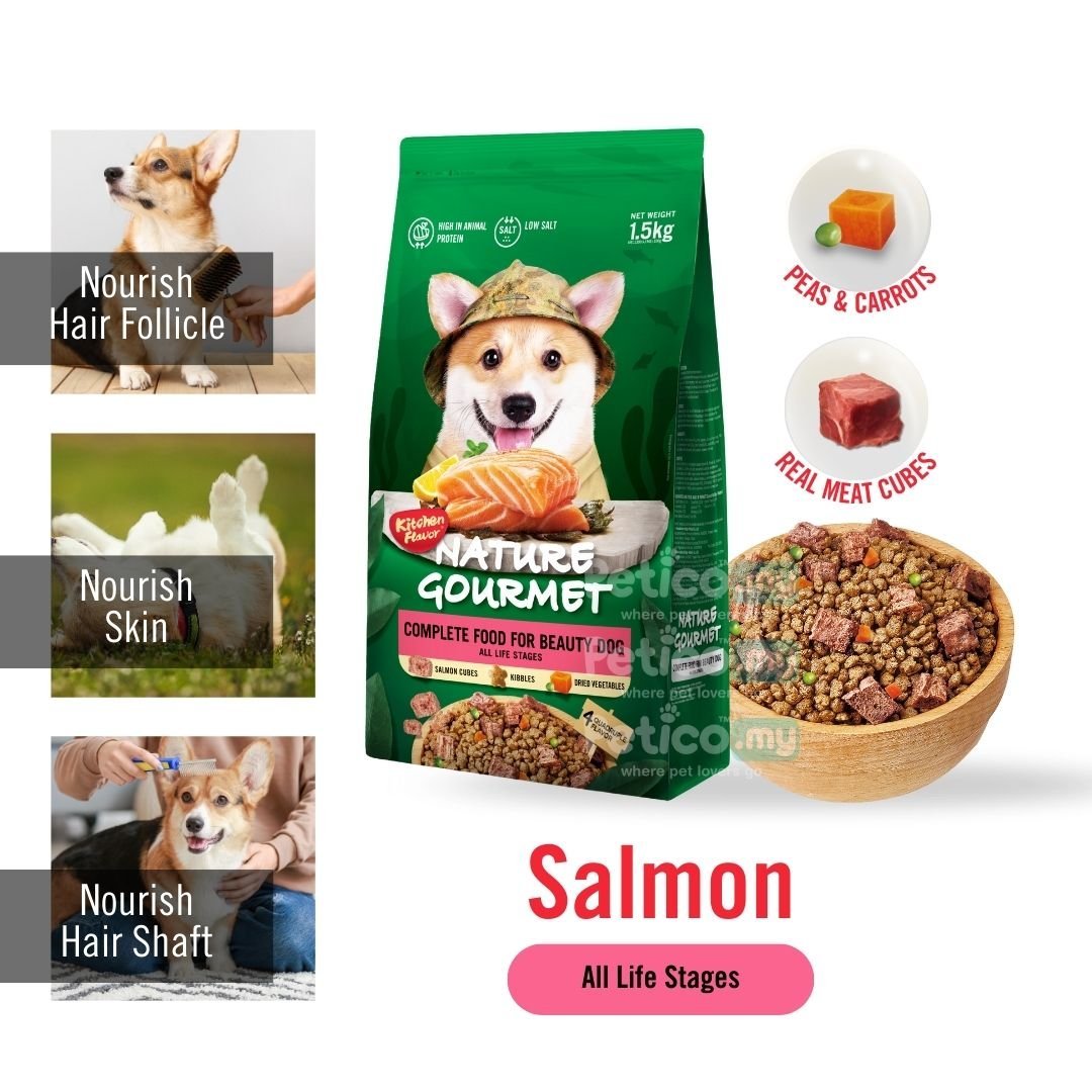 Kitchen Flavor Dog 10kg Nature Gourmet Salmon For Beauty Dog For All Life Stages - Image 4